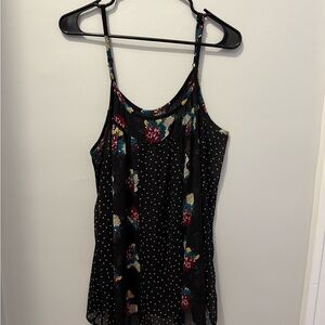 Torrid Black Floral Camisole